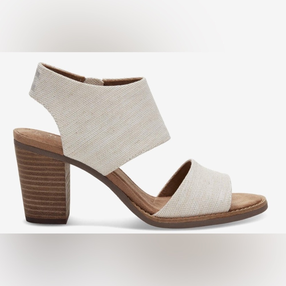 TOMS Majorca Cutout Natural Heeled Sandal